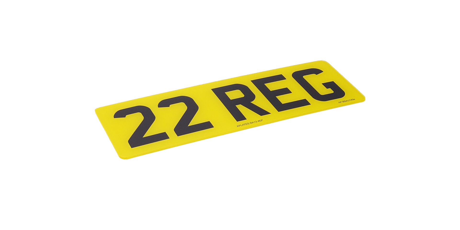thumbnail image 2 of Pair 2D Printed Show Plates – UK Novelty Registration – Black Acrylic – Gloss Finish – Simply Plates 2 of 4