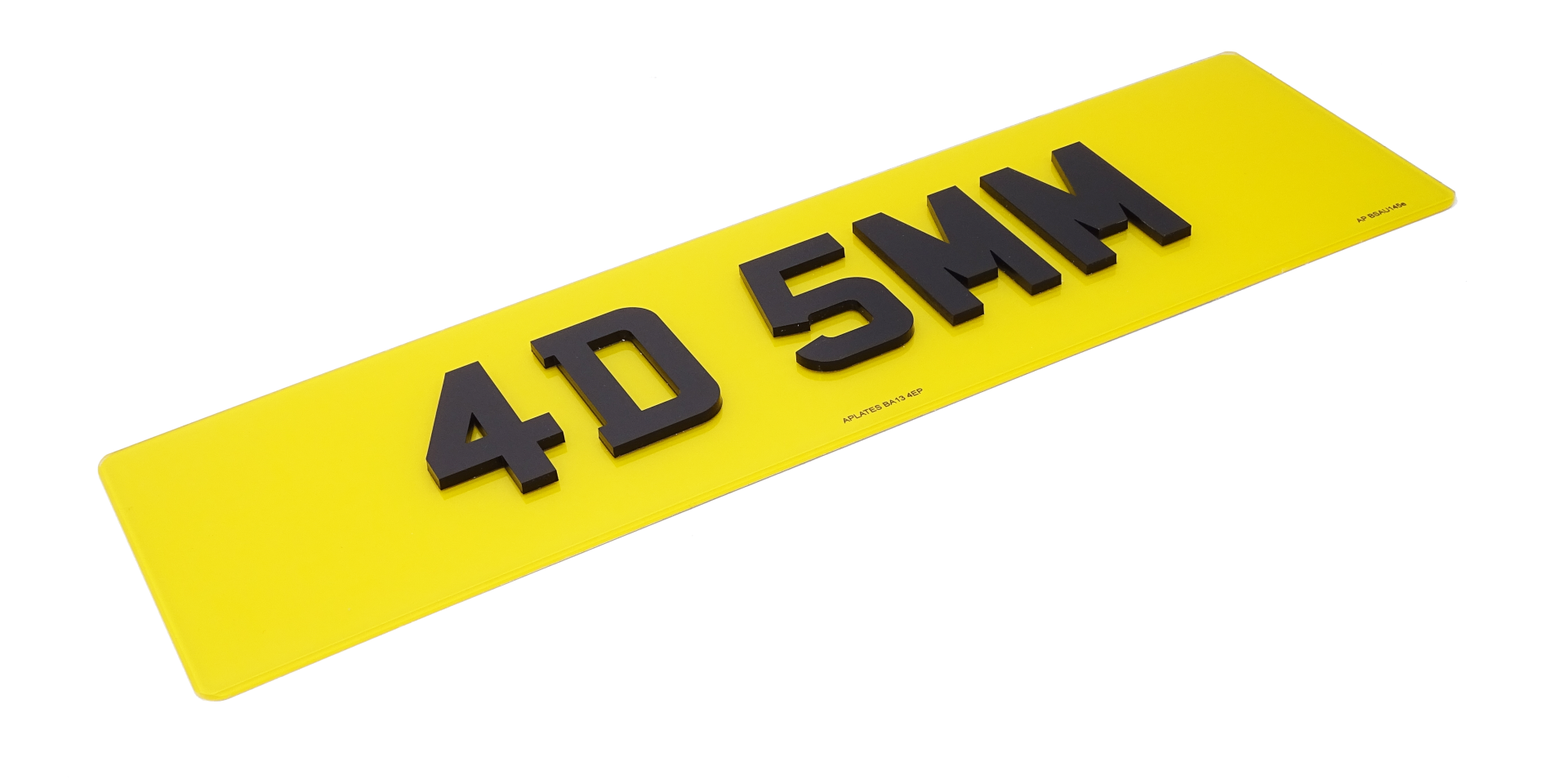 4D 5mm Number Plates
