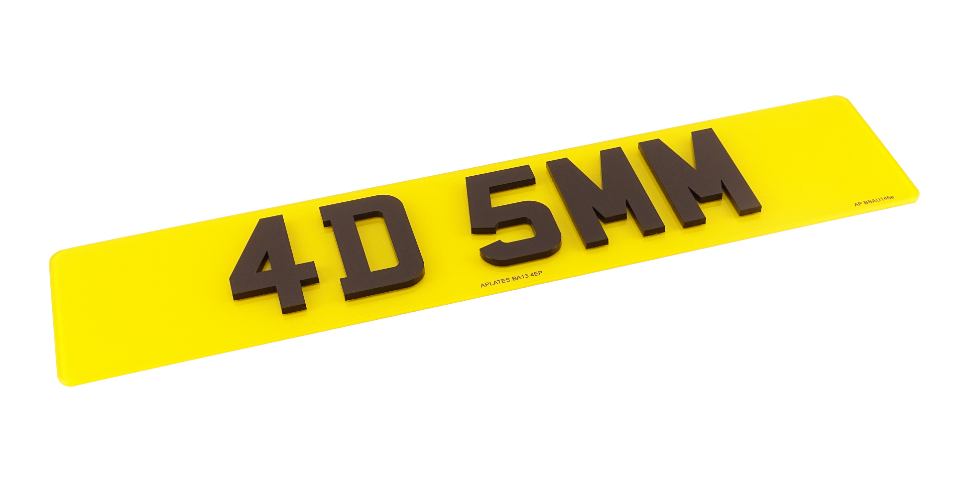4D 5mm Number Plates