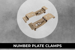 Spring-Loaded Number Plate Clamps - Pack of 2