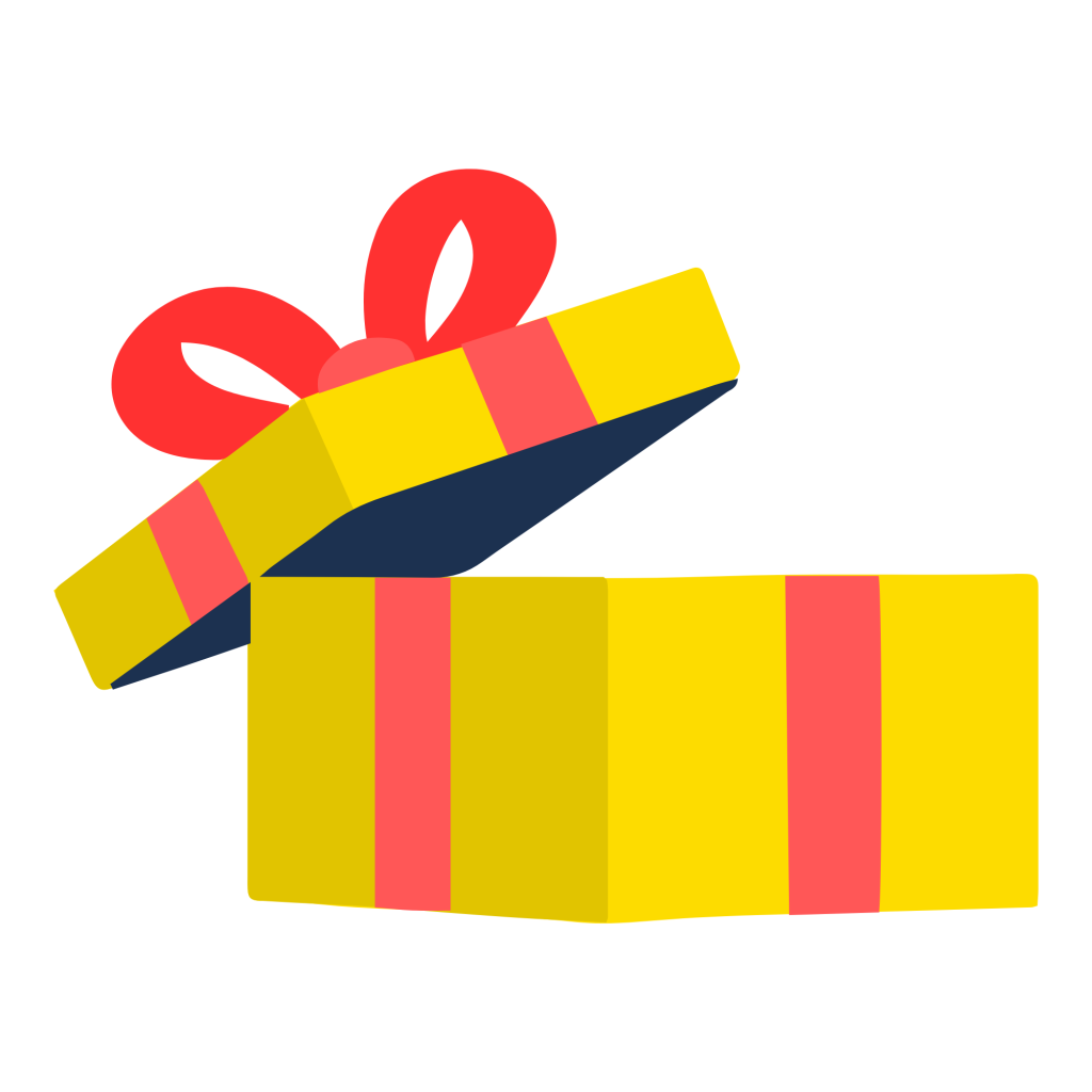 Opened gift box